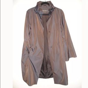 Marina Rinaldi Grey Taffeta Coat Size 21